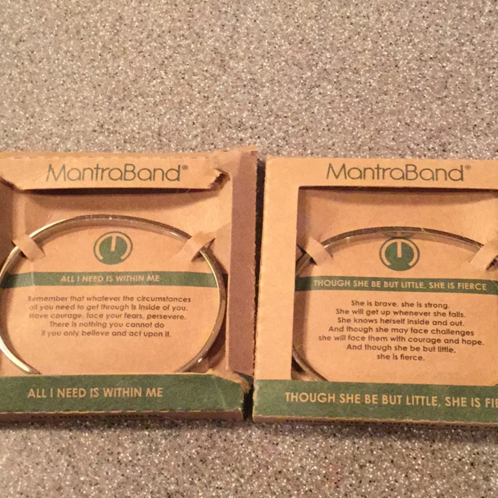 2 Mantra Band Bracelets